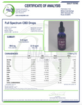 Full Spectrum 1000mg CBD Drops (Unflavored - Contains less than .3% THC)