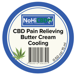 NoHiCBD All Natural CBD Pain Relief Butter Cream Cooling Action